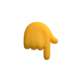 emoji hand pointing down